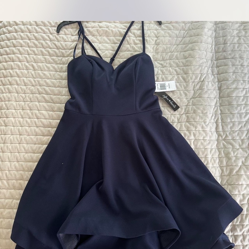 Elegant Navy Blue Dress